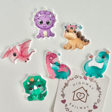 Load image into Gallery viewer, Dinosaur Acrylic Tokens
