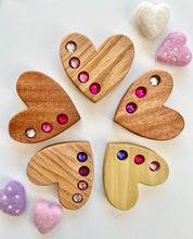 Load image into Gallery viewer, Red Oak Gem Heart - Large Pink
