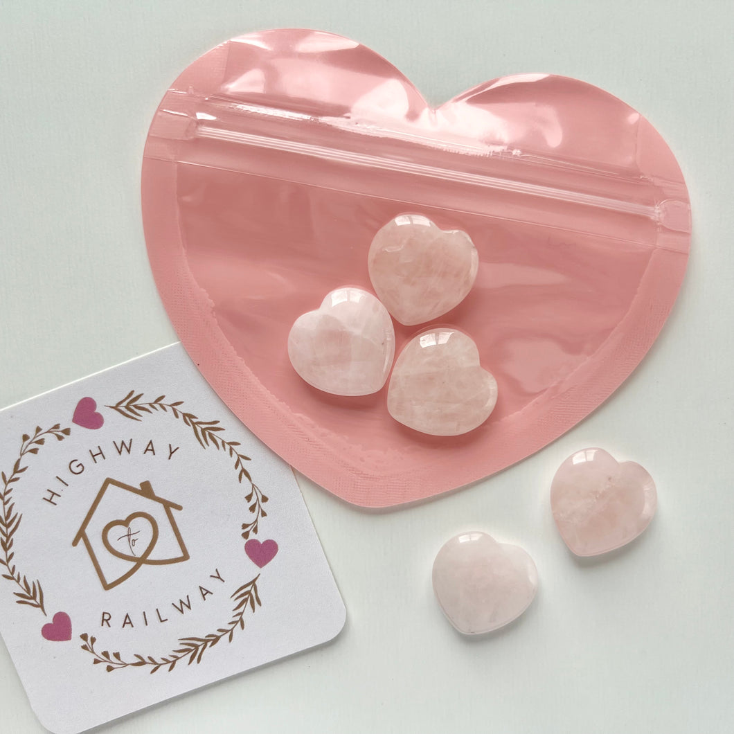 Rose Quartz Hearts