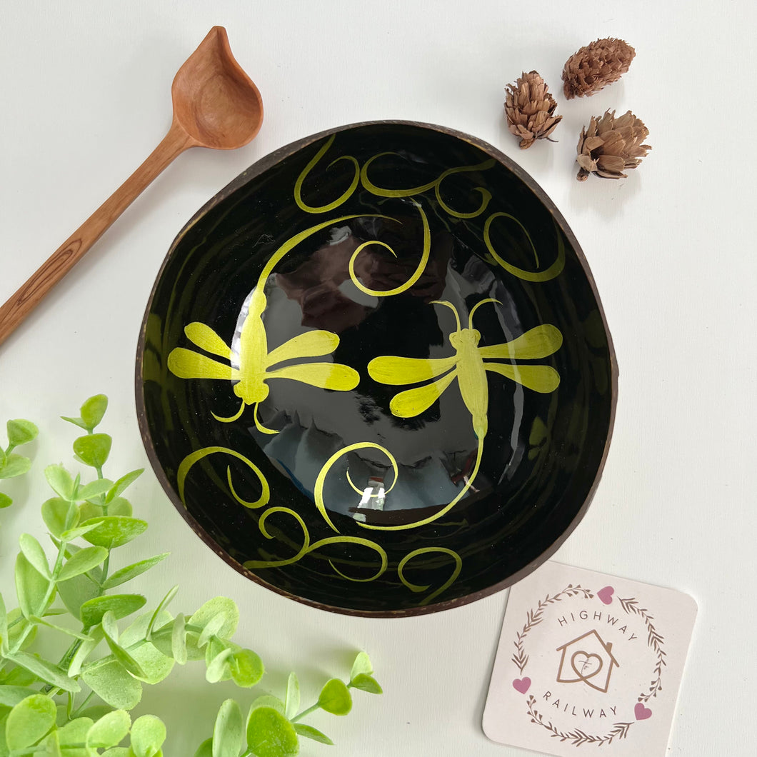 Dragonfly Coconut Bowl