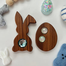 Load image into Gallery viewer, MADE TO ORDER - Bunny x Egg Set - Walnut
