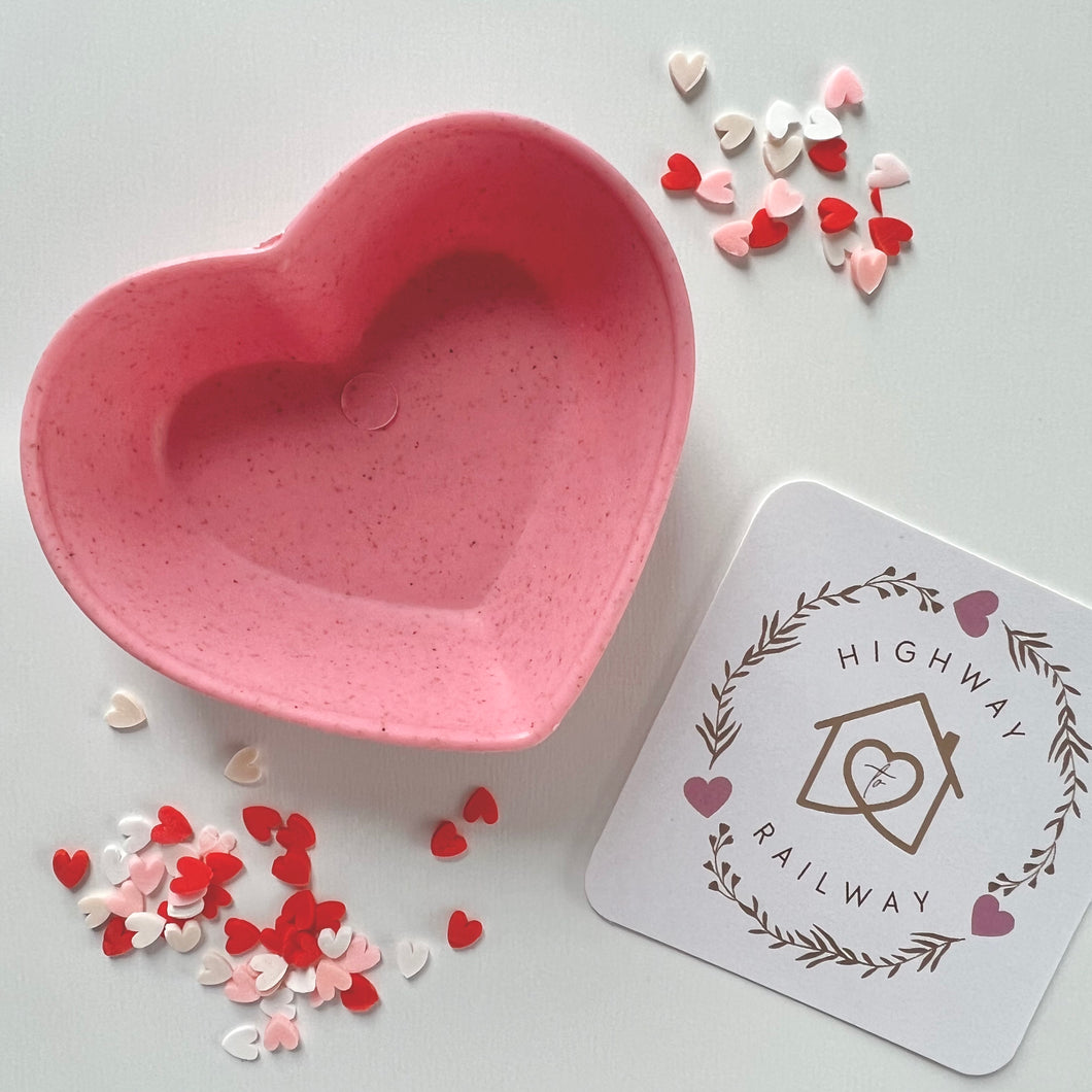 Heart Fizzy Bowl - Pink